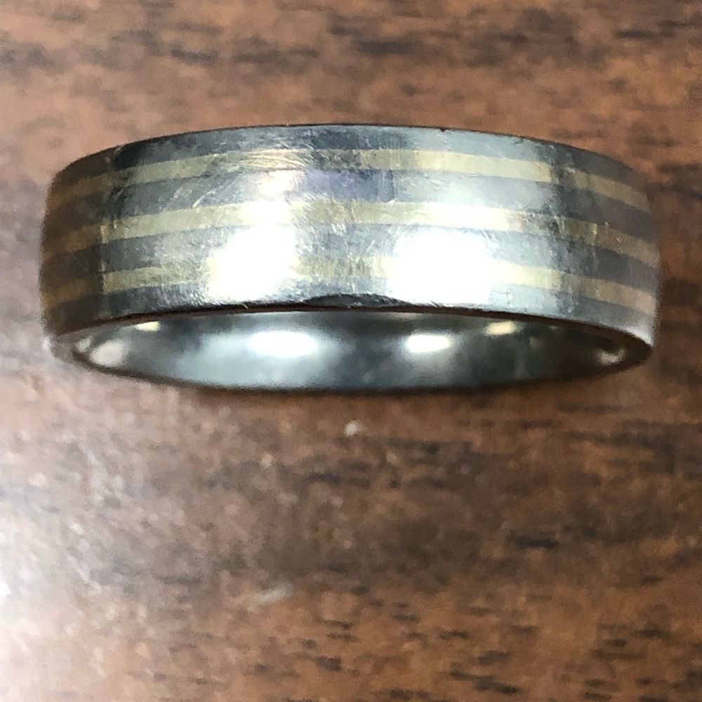 Mens Borsheims Titanium Ring - image 8